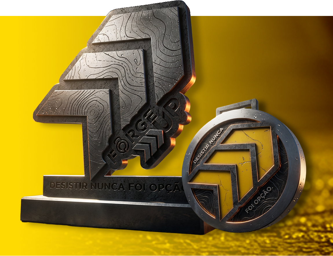 Troféu e medalha Forge Up